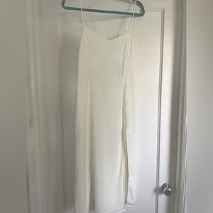 Abercrombie & Fitch Clean High Slit Midi Dress